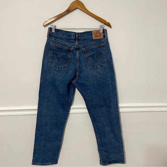 LEVI’S • wedgie straight high waisted button fly jeans sz 32 - Picture 6 of 10